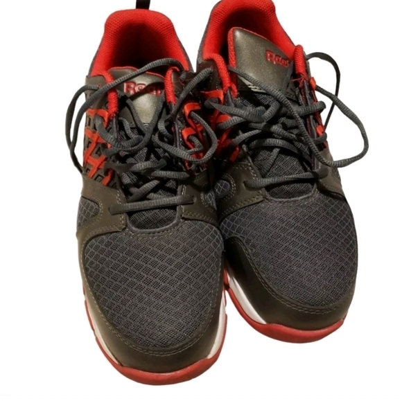 Reebok Mens Grey/Red Sublite Steel Toe Work Athletic Shoes Size 11.5 - Picture 2 of 6